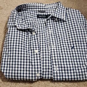 Mens long sleeve nautica button up